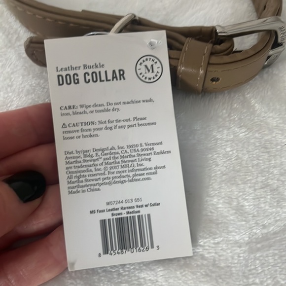 NWT Martha Stewart Dog collar - Picture 3 of 5